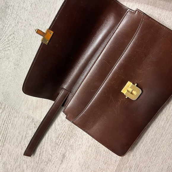 Vintage Beltrami Authentic Italian Leather Envelope Clutch Made in Italy - Picture 6 of 7